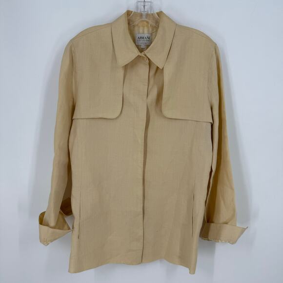 Vintage Armani Collezioni Womens Blazer Jacket Size 10 Made in Italy - Picture 1 of 14